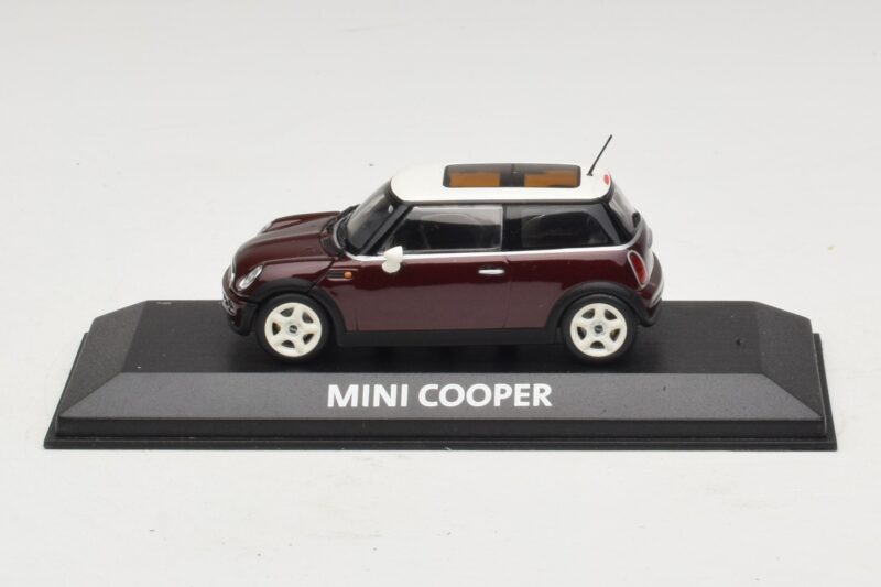 Mini Cooper S R53 Dunkelrot Mit Panoramadach Minichamps 1:43 MINI019 Druckguss