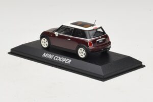 Mini Cooper S R53 Dunkelrot Mit Panoramadach Minichamps 1:43 MINI019 Druckguss — Bild 3 von 4