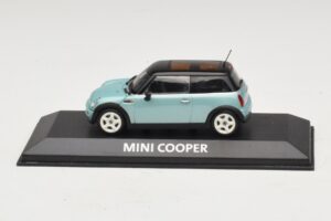 Mini Cooper S R53 Hellblau Metallic Mit Schwarzem Dach Minichamps 1:43 MINI030 Diecast