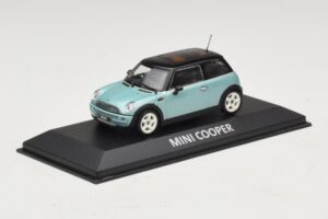 Mini Cooper S R53 Hellblau Metallic Mit Schwarzem Dach Minichamps 1:43 MINI030 Druckguss — Bild 2 von 4