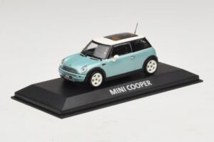 Mini Cooper S R53 Hellblau Metallic Mit Panoramadach Minichamps 1:43 MINI018 Druckguss — Bild 2 von 4