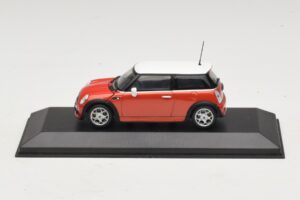 Mini Cooper S R53 Rot Mit Weißem Dach Minichamps 1:43 MINI025 Druckguss