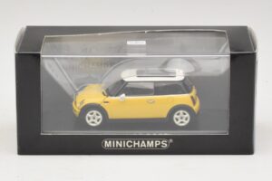 Mini Cooper S R53 Gelb Mit Gelbem Panoramadach Minichamps 1:43 MINI029 Druckguss — Bild 4 von 4