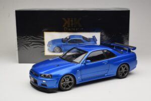 Nissan Skyline GT-R R34 V-Spec II Blau Metallic OEM Felgen KK-Scale 1:12 KKDC120211-1 Druckguss — Bild 8 von 8