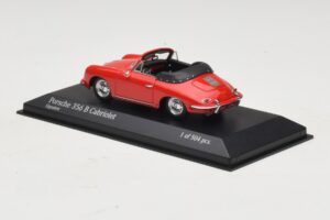 Porsche 356 B Cabriolet Rot Minichamps 1:43 400064331 Druckguss — Bild 3 von 5