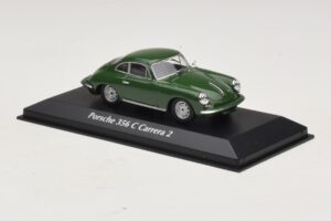 Porsche 356C Carrera 2 Dunkelgrün Maxichamps 1:43 940062360 Druckguss — Bild 3 von 5