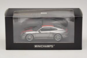 Porsche 911 991.1 R Silber Mit Orangen Streifen Minichamps 1:43 410066222 Druckguss — Bild 5 von 5