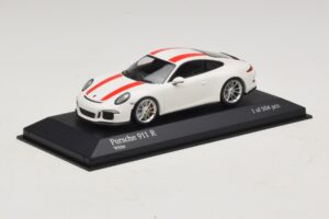 Porsche 911 991.1 R Weiß Mit Roten Streifen Minichamps 1:43 410066220 Druckguss — Bild 3 von 6
