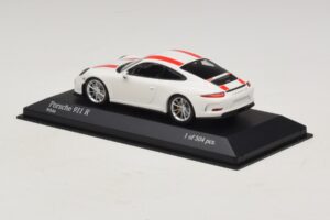 Porsche 911 991.1 R Weiß Mit Roten Streifen Minichamps 1:43 410066220 Druckguss — Bild 4 von 6
