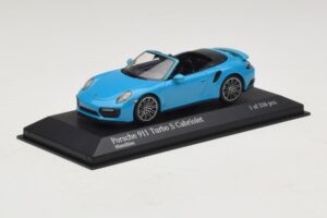 Porsche 911 991.1 Turbo S Cabriolet Blau Minichamps 1:43 410067182 Druckguss — Bild 2 von 5