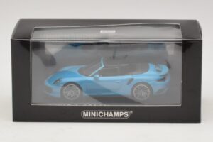 Porsche 911 991.1 Turbo S Cabriolet Blau Minichamps 1:43 410067182 Druckguss — Bild 5 von 5