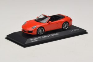 Porsche 911 991.2 Carrera 4 Cabriolet Orange Minichamps 1:43 410067231 Druckguss — Bild 2 von 5