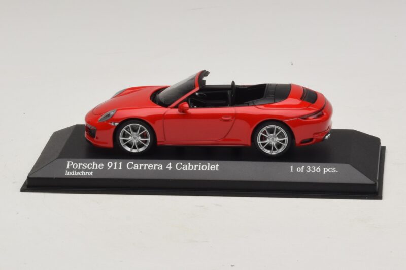 Porsche 911 991.2 Carrera 4 Cabriolet Rot Minichamps 1:43 410067230 Druckguss