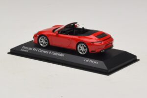 Porsche 911 991.2 Carrera 4 Cabriolet Rot Minichamps 1:43 410067230 Druckguss — Bild 3 von 5
