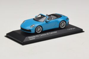 Porsche 911 992 Carrera 4S Cabriolet Blau Minichamps 1:43 410069332 Druckguss — Bild 2 von 5