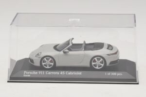 Porsche 911 992 Carrera 4S Cabriolet Grau Minichamps 1:43 410069331 Druckguss — Bild 4 von 5