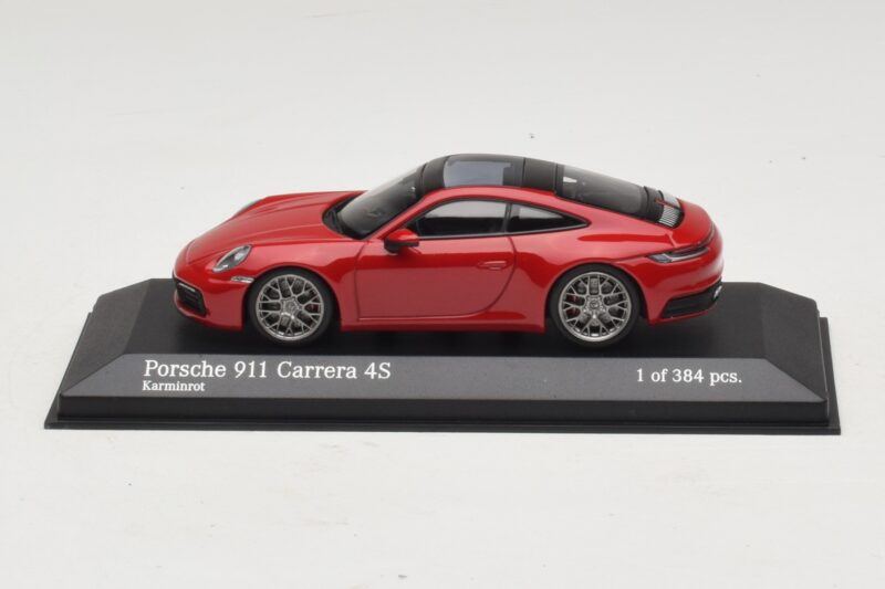Porsche 911 992 Carrera 4S Rot Minichamps 1:43 410069321 Druckguss