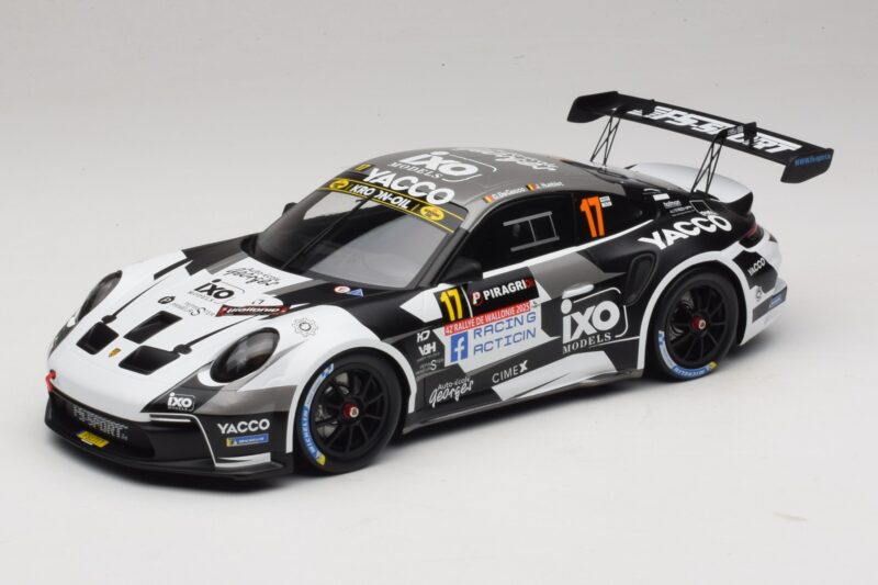 Porsche 911 992 Rally GT #17 C. De Cecco / J. Humblet Rallye de Wallonie 2025 IXO 1:18 18RMC255 Druckguss