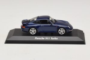 Porsche 911 993 Turbo Blue Metallic Maxichamps 1:43 940069201 Druckguss