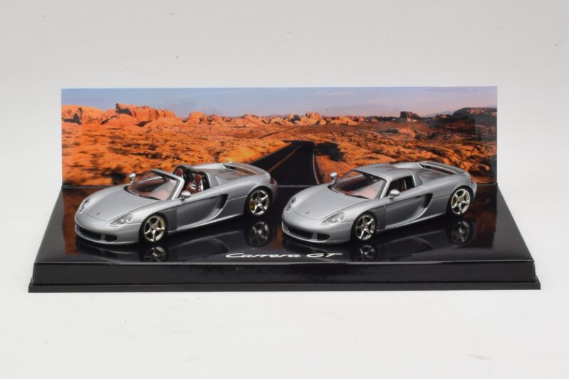 Porsche Carrera GT Spider & Coupé Set Silber Minichamps 1:43 WAP02010314 Druckguss