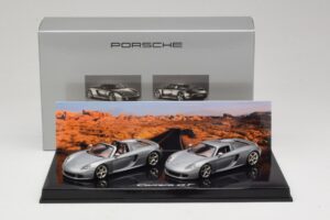 Porsche Carrera GT Spider & Coupé Set Silber Minichamps 1:43 WAP02010314 Druckguss — Bild 5 von 5