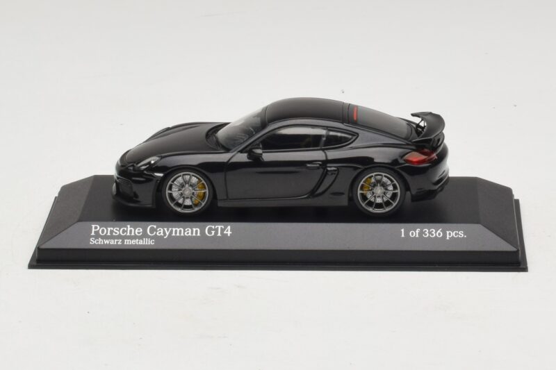 Porsche Cayman GT4 981 Black Metallic Minichamps 1:43 410066121 Druckguss