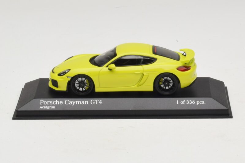 Porsche Cayman GT4 981 Grün Minichamps 1:43 410066122 Druckguss