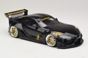Toyota Supra GR A90 Pandem V1.0 Schwarz TopSpeed 1:18 TS0307 Resin — Bild 4 von 6