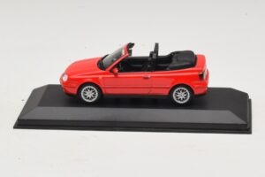 Volkswagen Golf Mk4 Cabriolet Rot Händler-Edition Minichamps 1:43 GOLF006 Druckguss