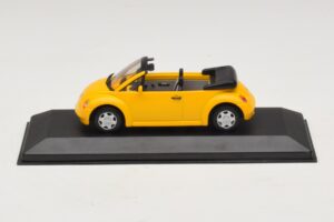 Volkswagen New Beetle Cabriolet Gelb Minichamps 1:43 BEETLE002 Druckguss